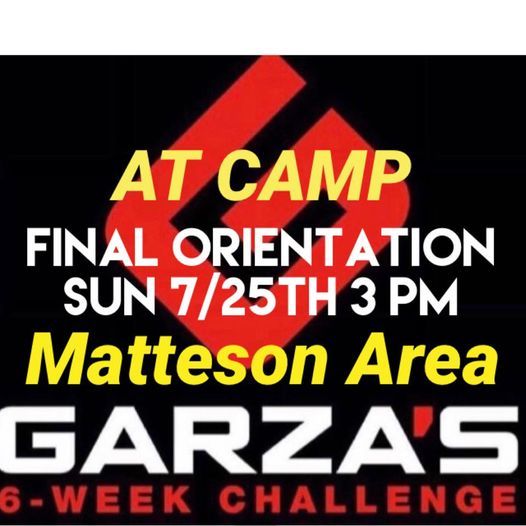 Matteson - AT CAMP Orientation 6 Week Challenge