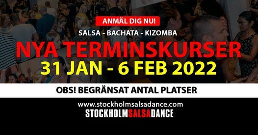 Nya terminskurser startar 31 januari - 6 februari p\u00e5 Stockholm Salsa Dance!