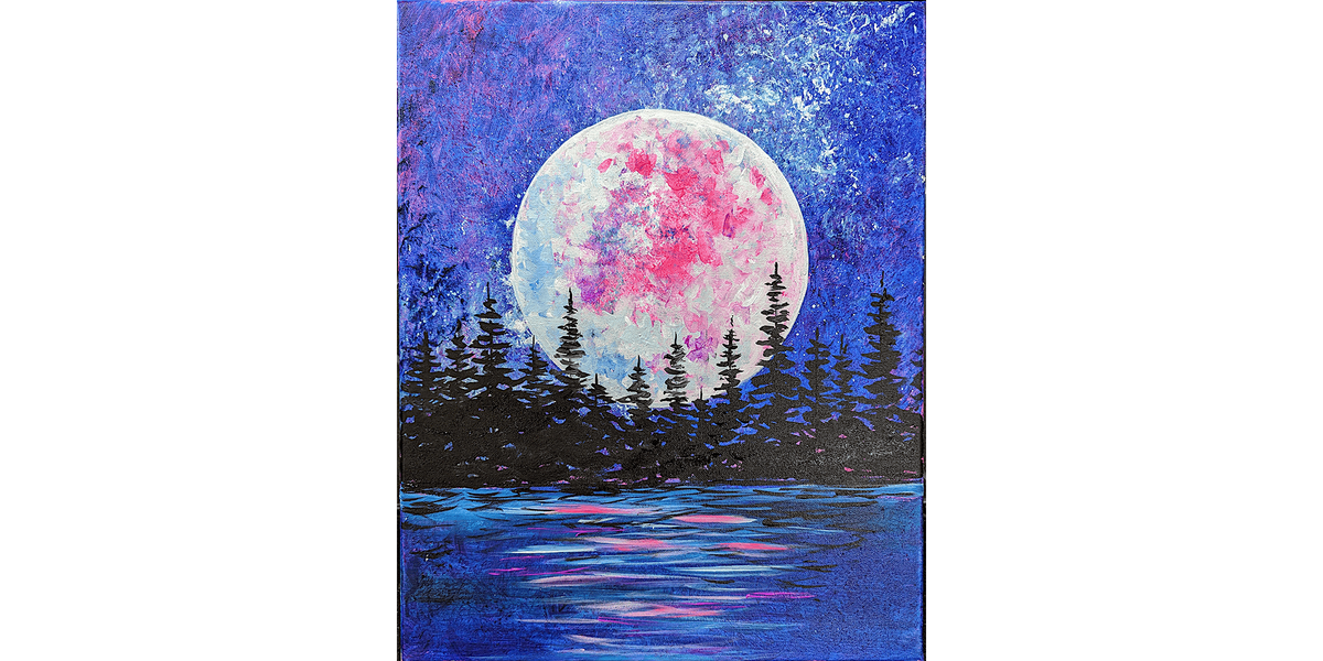 Vibrant Moon - Paint and Sip in Tyler | Classpop!\u2122