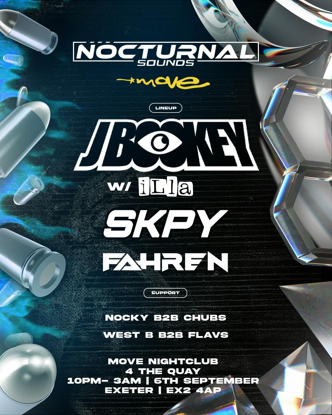 Nocturnal Sounds presents: J Bookey & Illa at Move!!