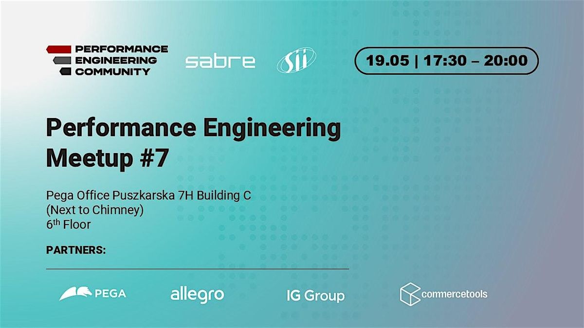 Performance Engineering  Meetup #7