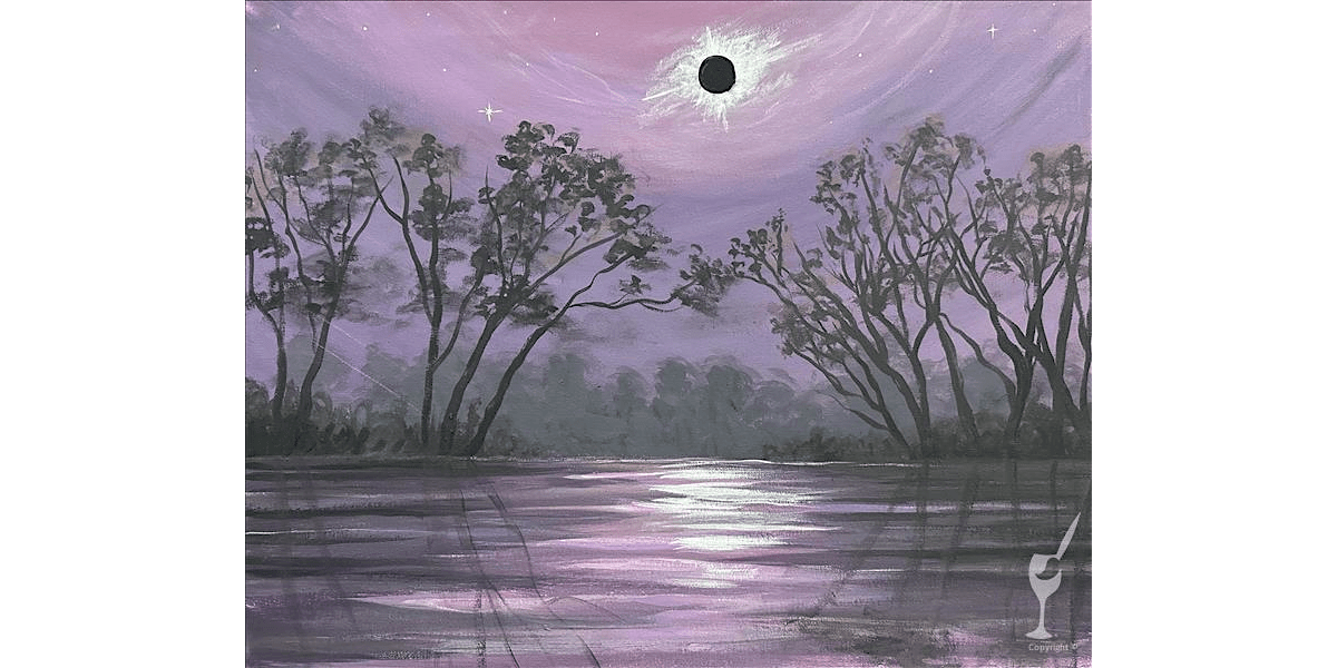 Mystical Purple Eclipse - Paint and Sip in Denver | Classpop!\u2122