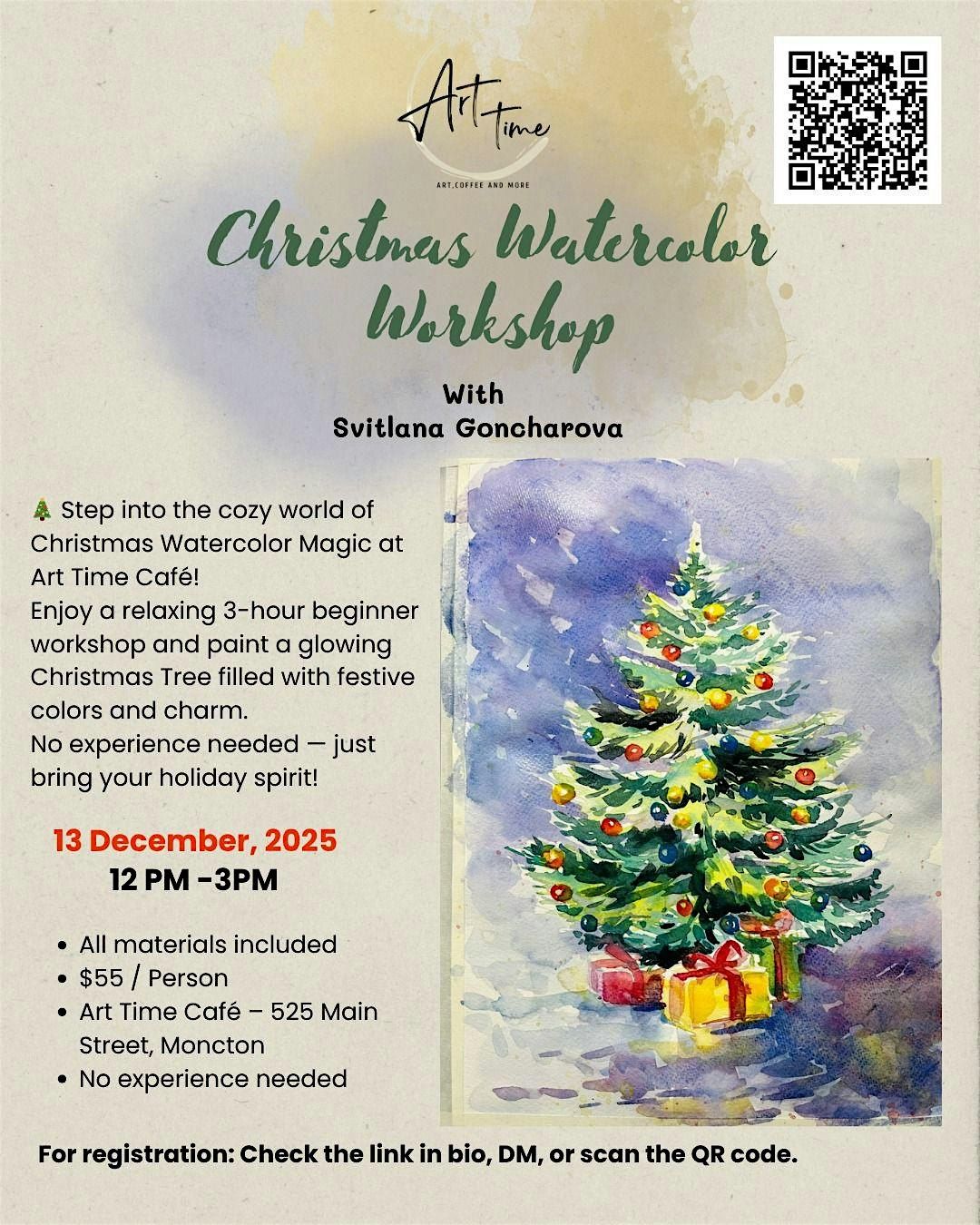 Christmas Watercolor Workshop