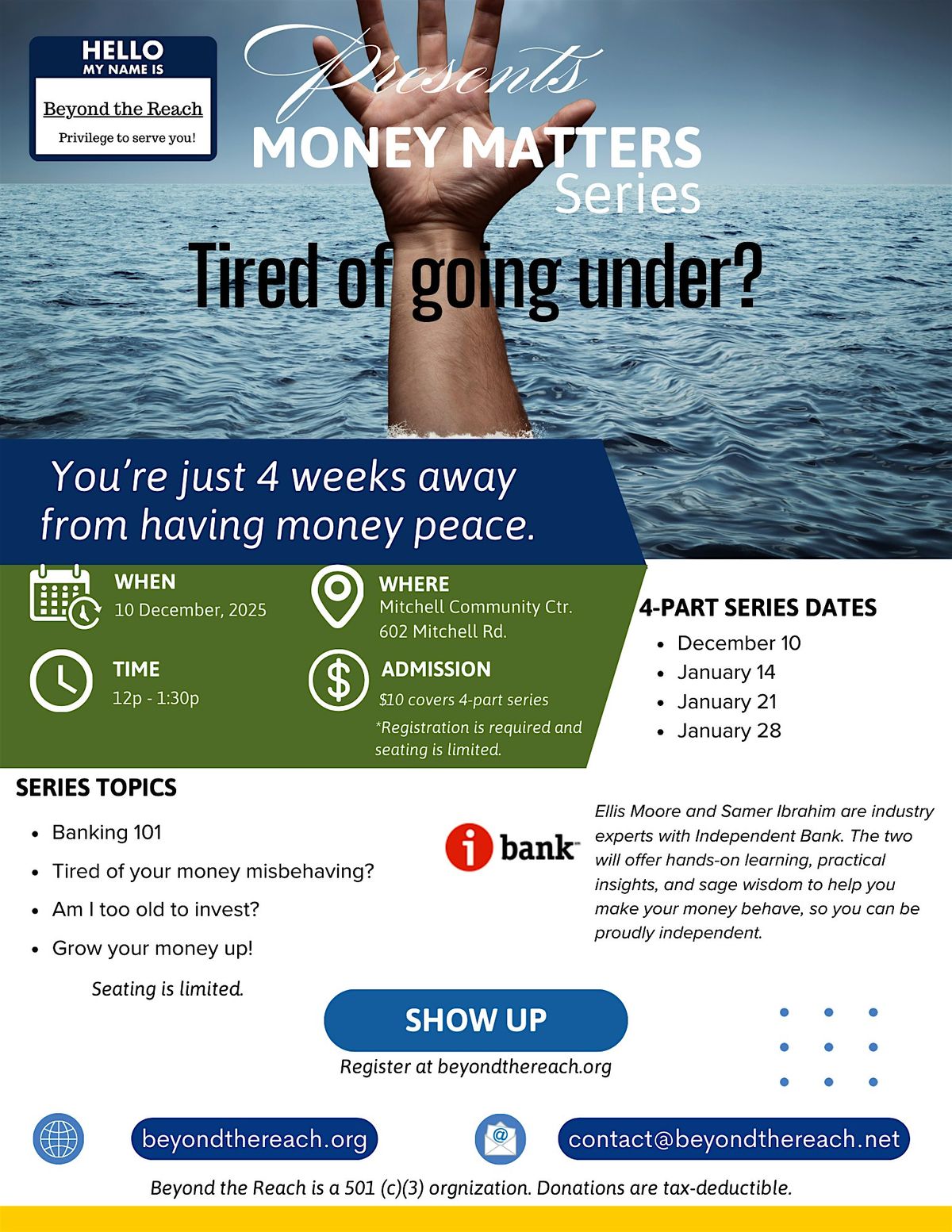Money Matters Series: From Financial Stress to Money Peace in 4 Weeks