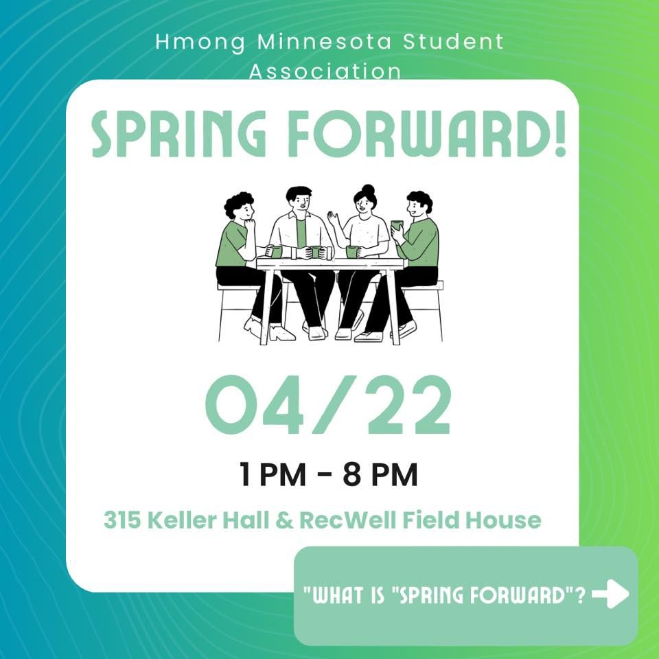 Spring Forward at University of Minnesota Twin Cities, Minneapolis on ...