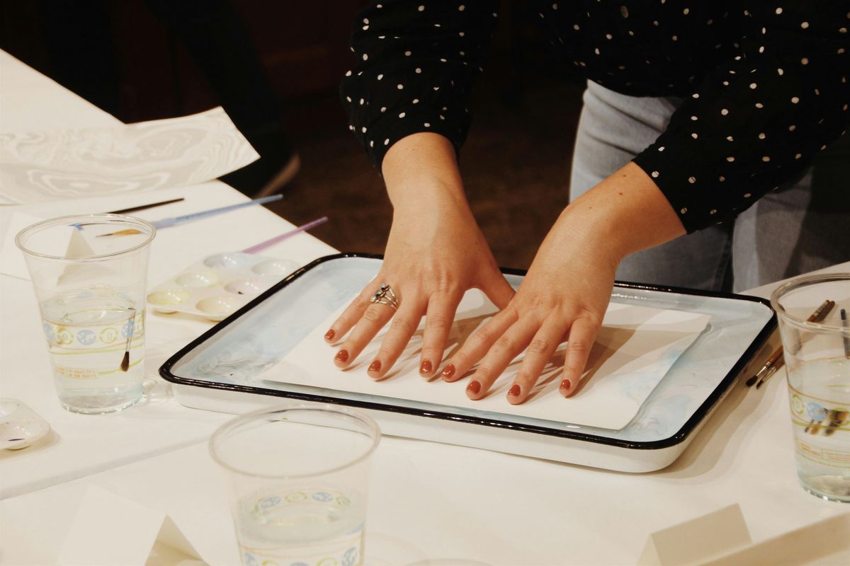 Suminagashi: Holiday Marbling Workshop at Dovetail Brewery