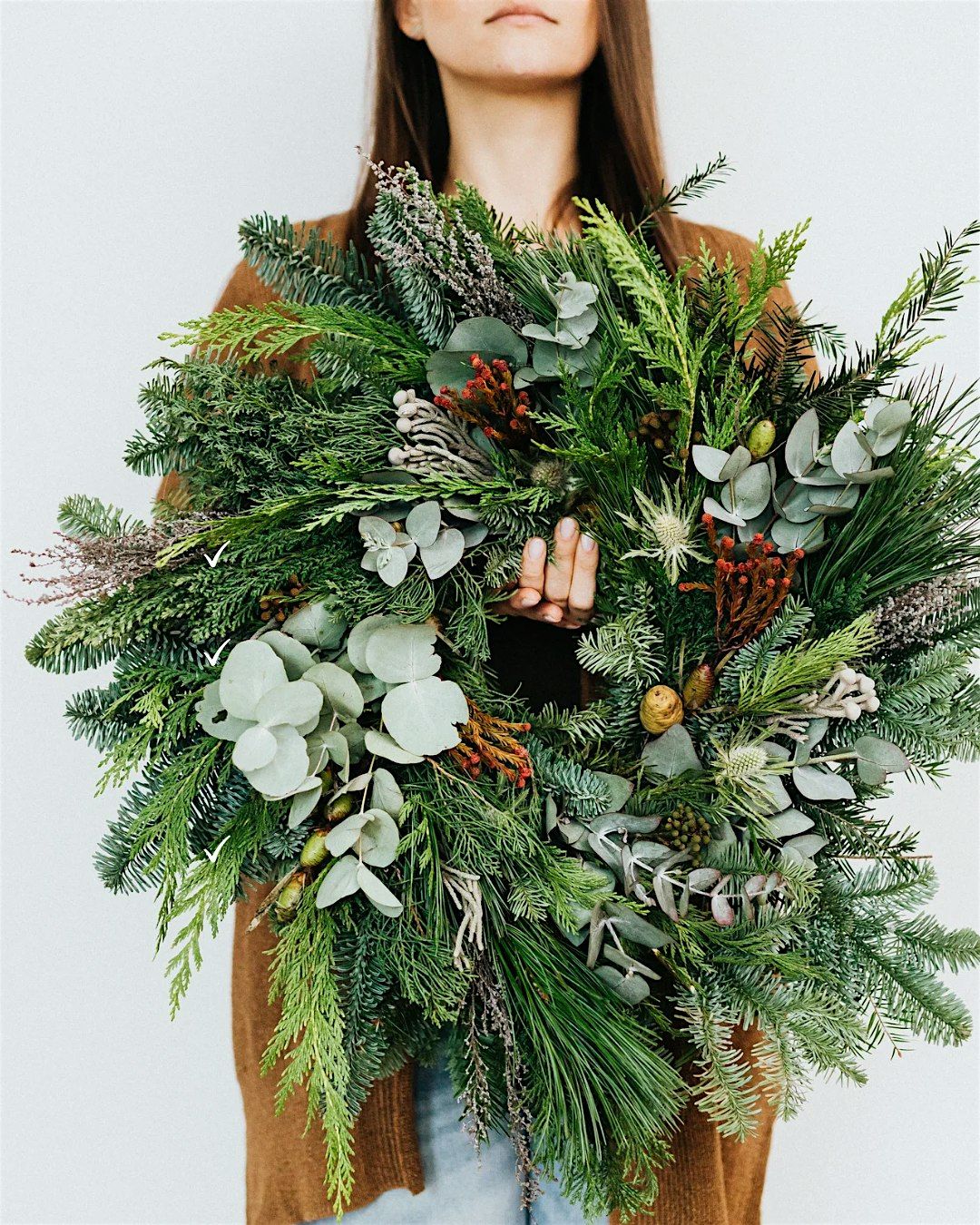 Sip+Assemble  Fresh Wreath Making Workshop @ Trolley Barn (13)+