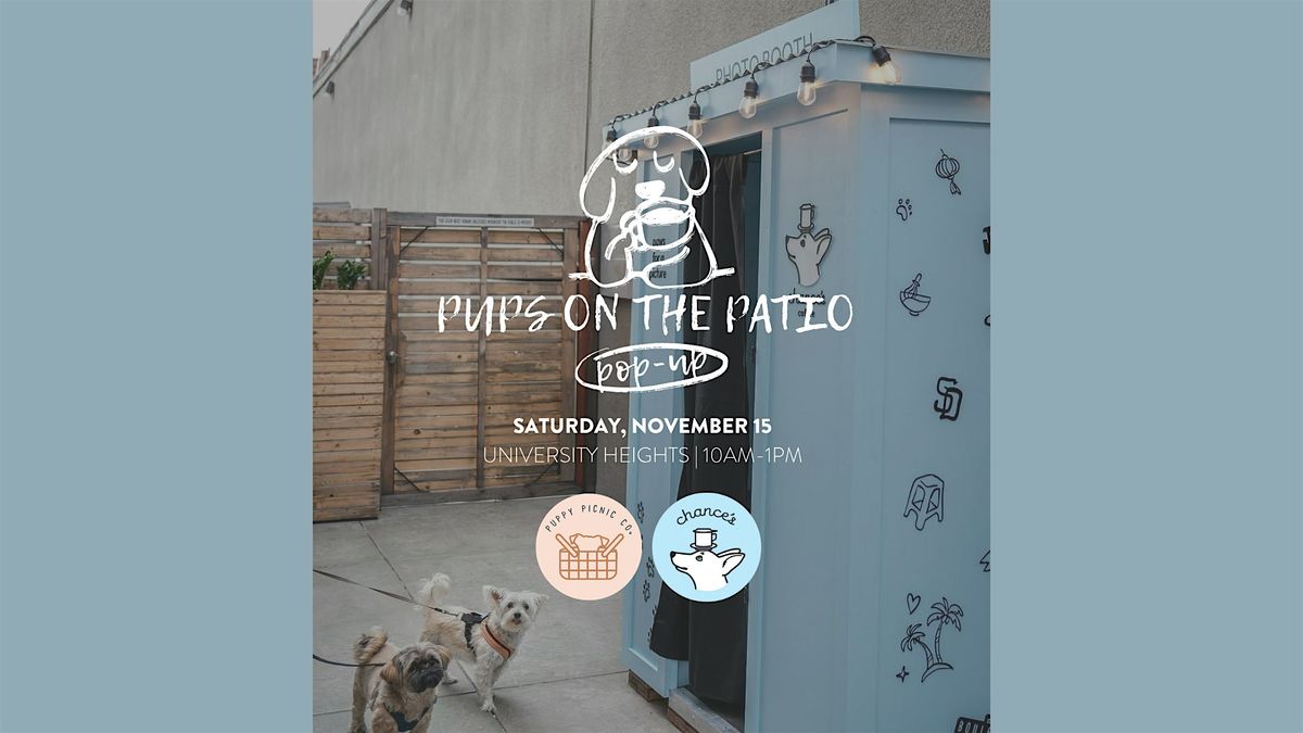 Pups on the Patio Pop-Up at Chance's Coffee