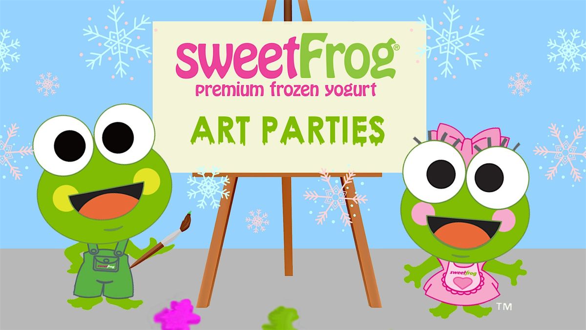 December's Finger-Paint Party at sweetFrog Salisbury
