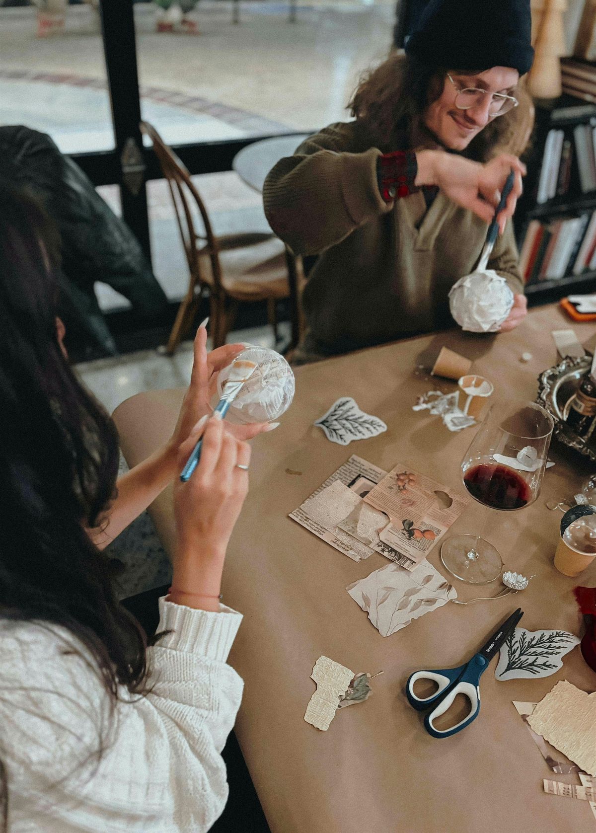 Craft Night: Decoupage Ornaments