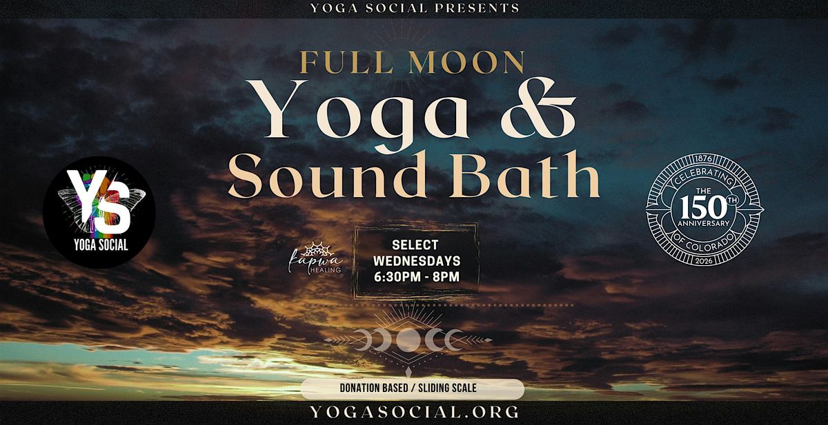 Full Moon - Sunset Skyline Yoga & Sound Bath at Cheesman Park