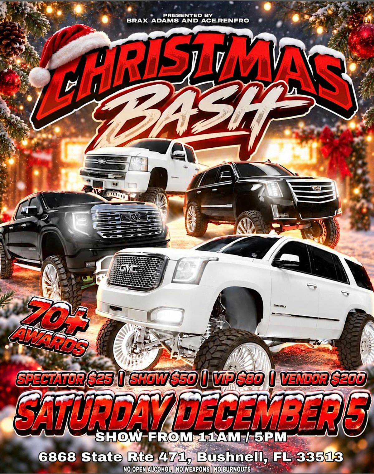 The Christmas Bash! at Bushnell, Fl on 5th December, 2026