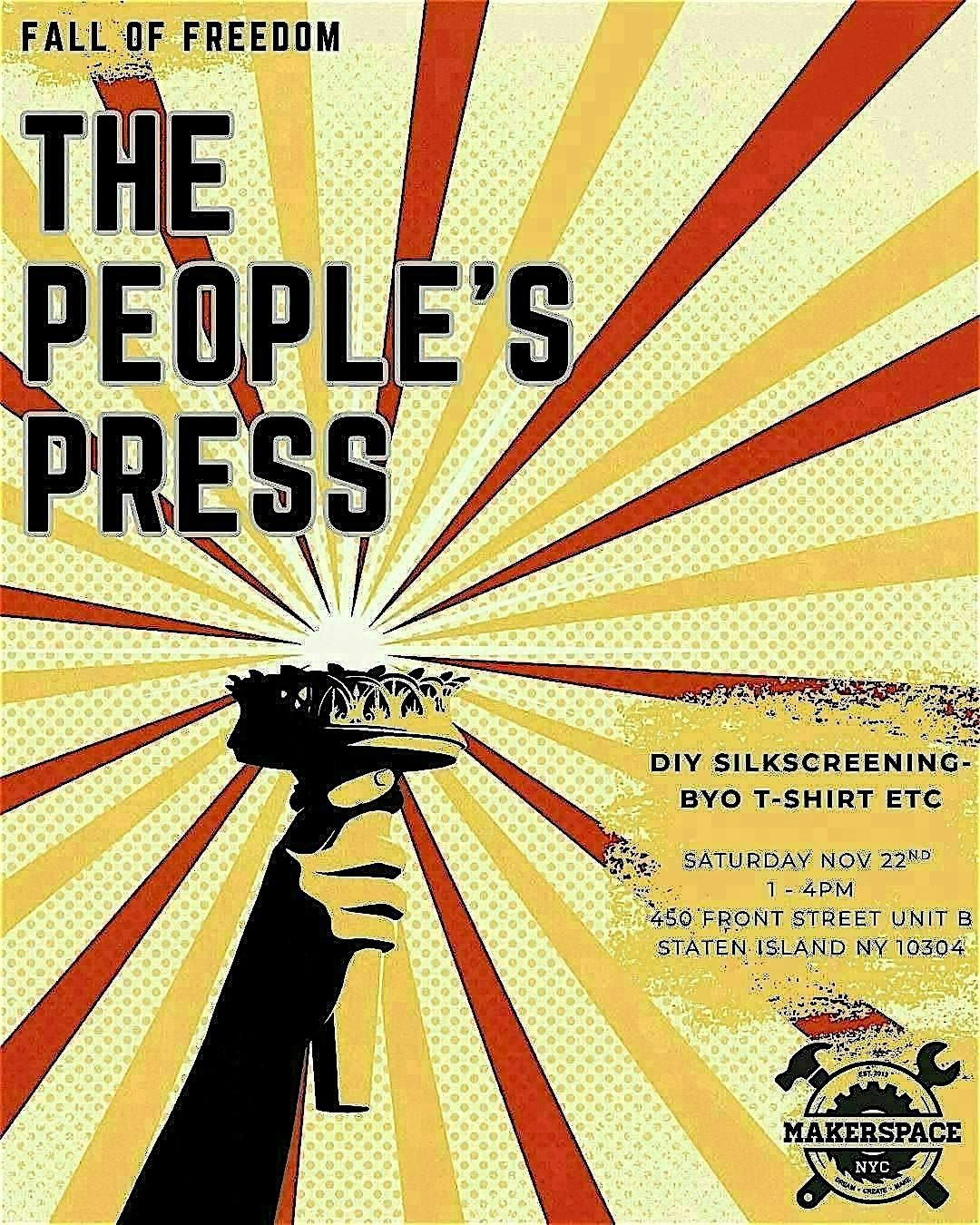 The People's Press- FREE DIY silkscreening workshop