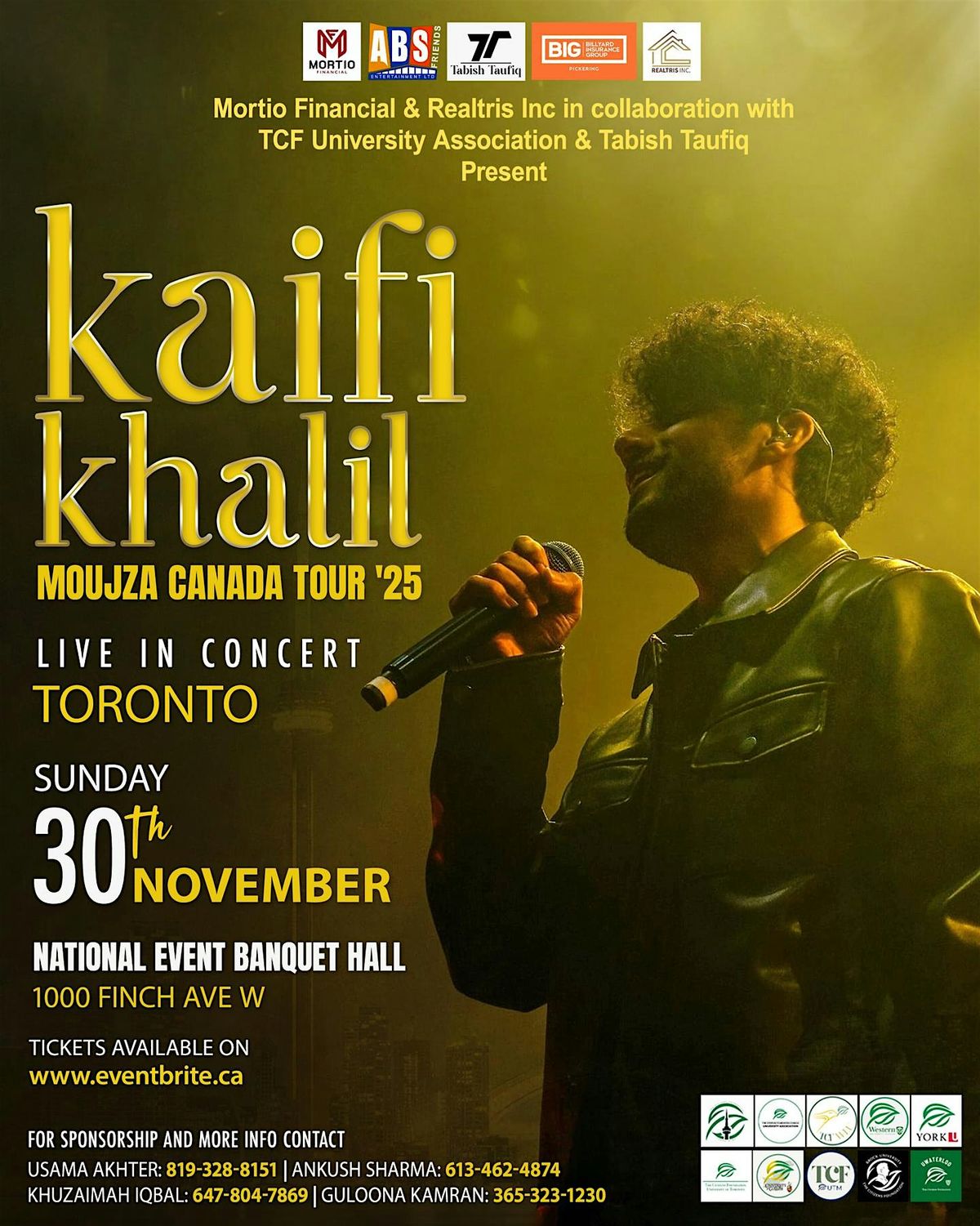 Kaifi Khalil Live In Concert Moujza Edmonton Tour '25