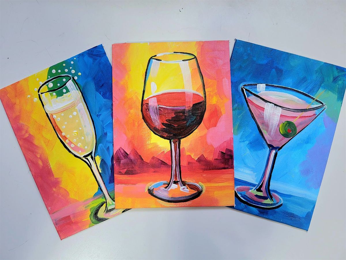 Trio Paint Party - Colorful Cocktails at P.F. Chang's