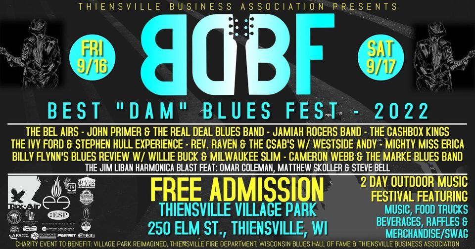 Best "Dam" Blues Fest (BDBF 2022) Thiensville Village Park