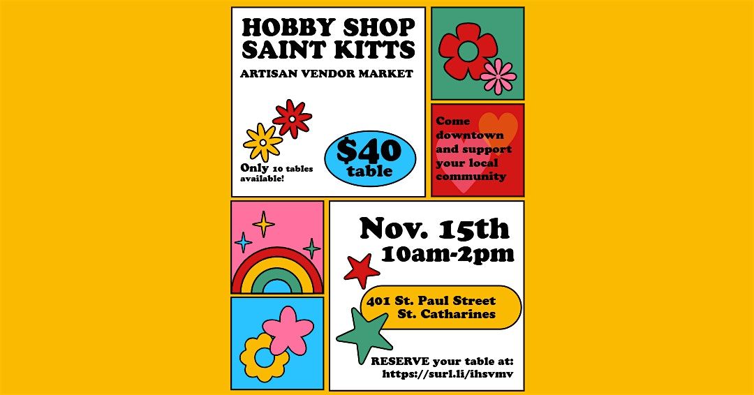 HOBBY SHOP SAINT KITTS Artisan Vendor Market