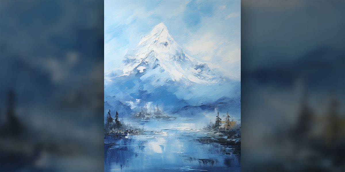 Frozen Alpine Mountain - Paint Along (& NA Sip)