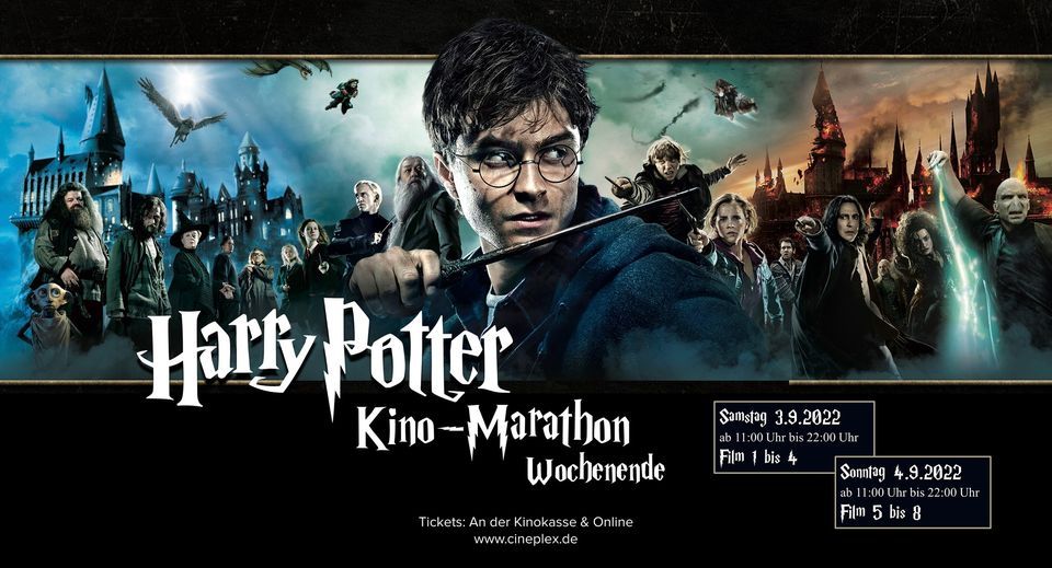 Harry Potter Marathon 2022 Cineplex Planie Reutlingen September 3