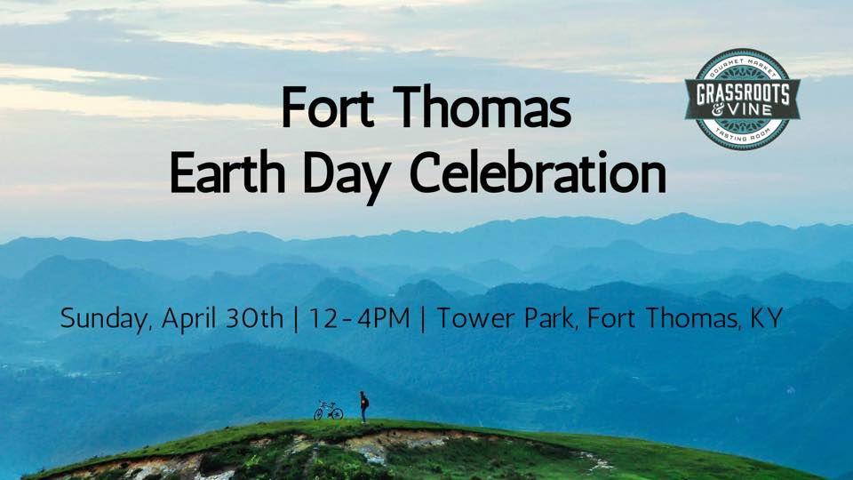 Grassroots & Vine Booth The Fort Thomas Earth Day Celebration Tower