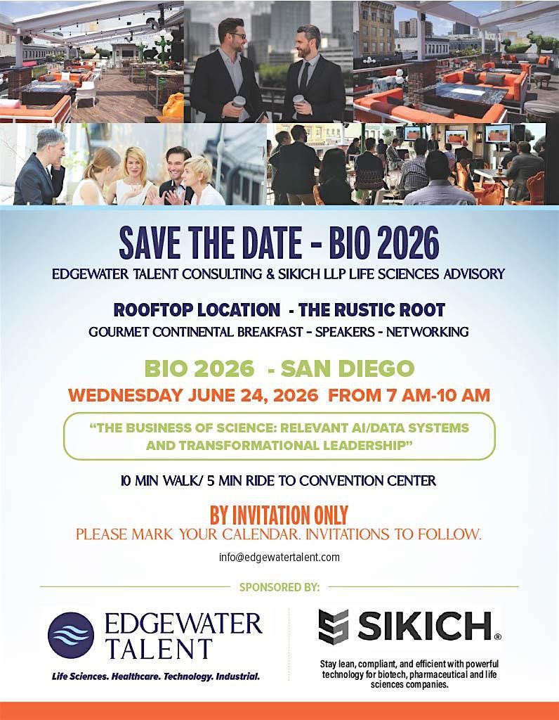 BIO 2026 ROOFTOP BREAKFAST 6\/24 : THE NEW BUSINESS OF LIFE SCIENCES