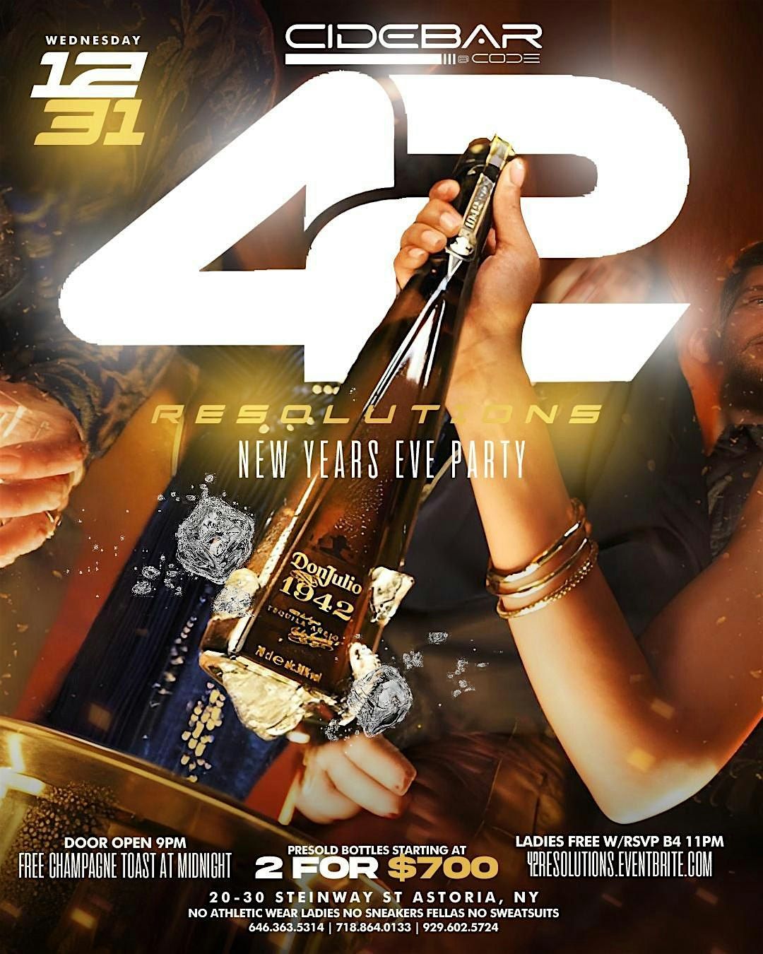 42 RESOLUTIONS \u2014 The Official NYE 2026 Party