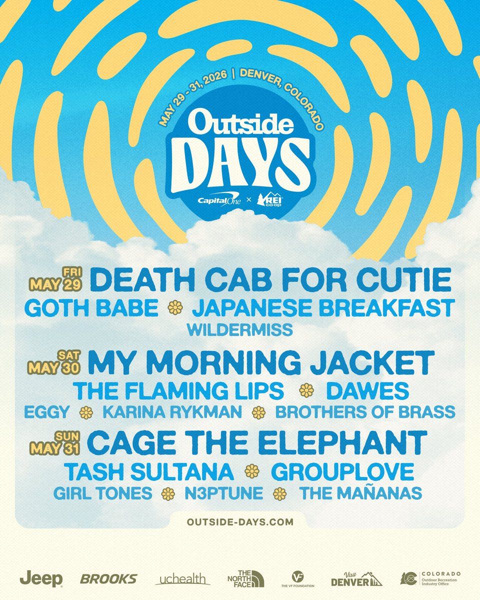 Outside Days Festival: Death Cab For Cutie Goth Babe & Japanese Breakfast - Friday