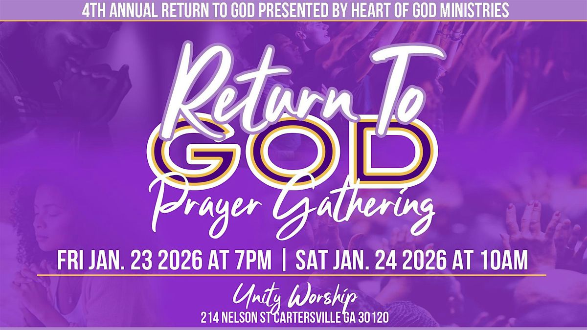 RETURN TO GOD: PRAYER CONFERENCE 2026