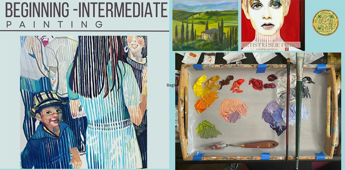 Adult Beginning- Intermediate Painting\/ Day or Evening \/ Starts July 1.
