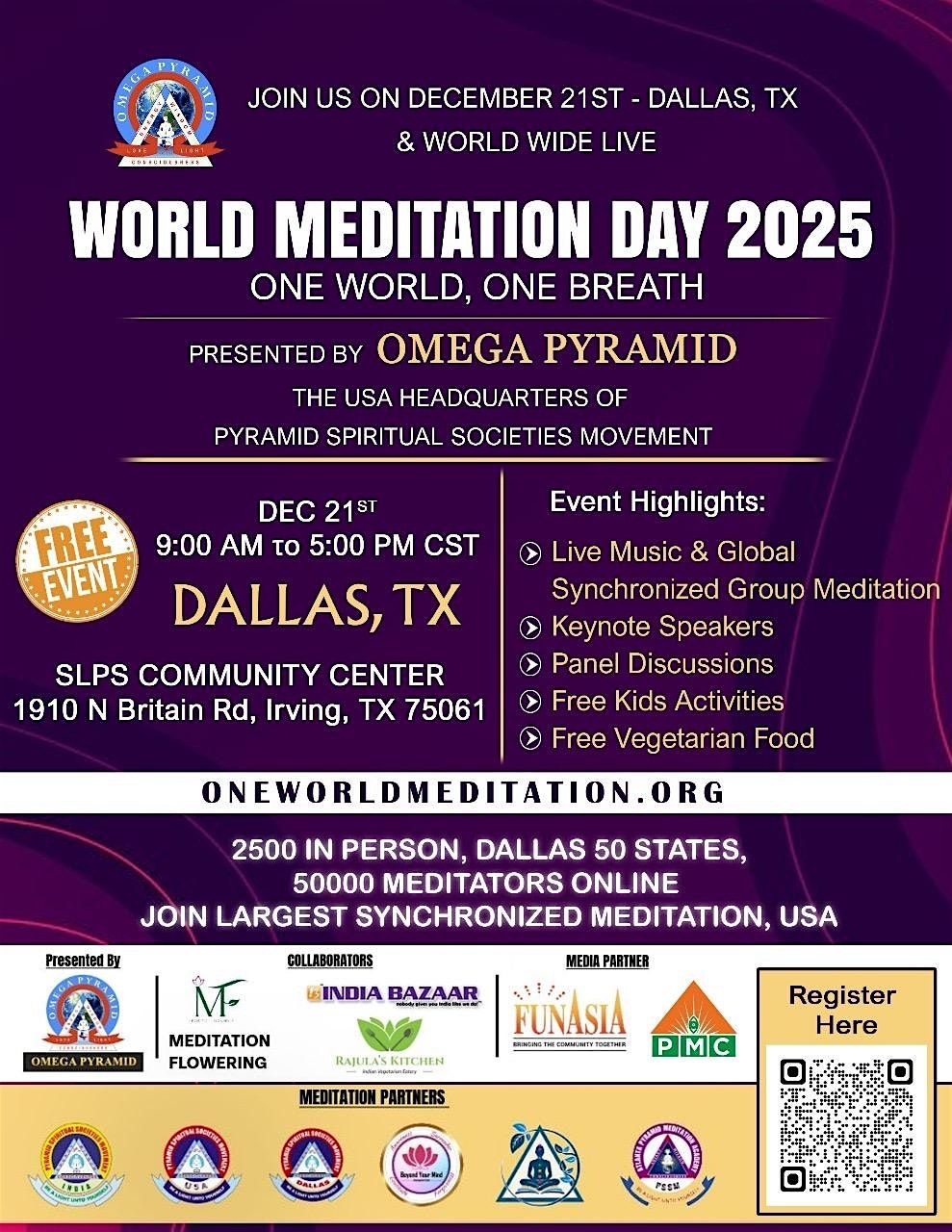 WORLD MEDITATION DAY 2025 - Free Event