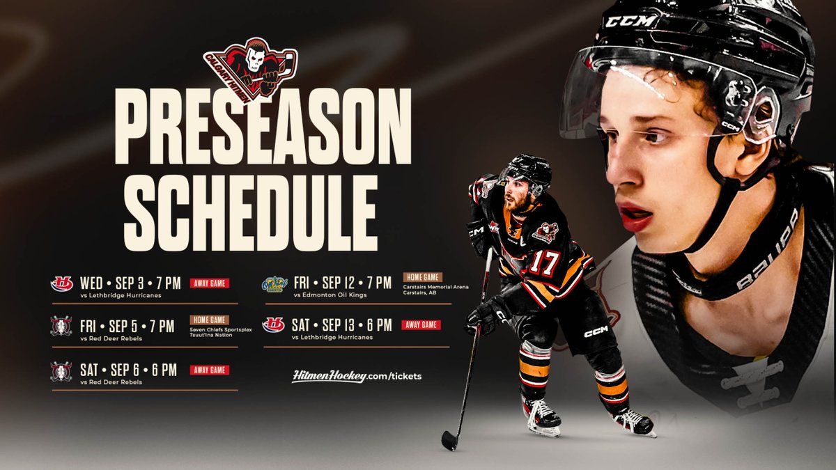WHL Preseason: Calgary Hitmen at Lethbridge Hurricanes at VisitLethbridge.com Arena