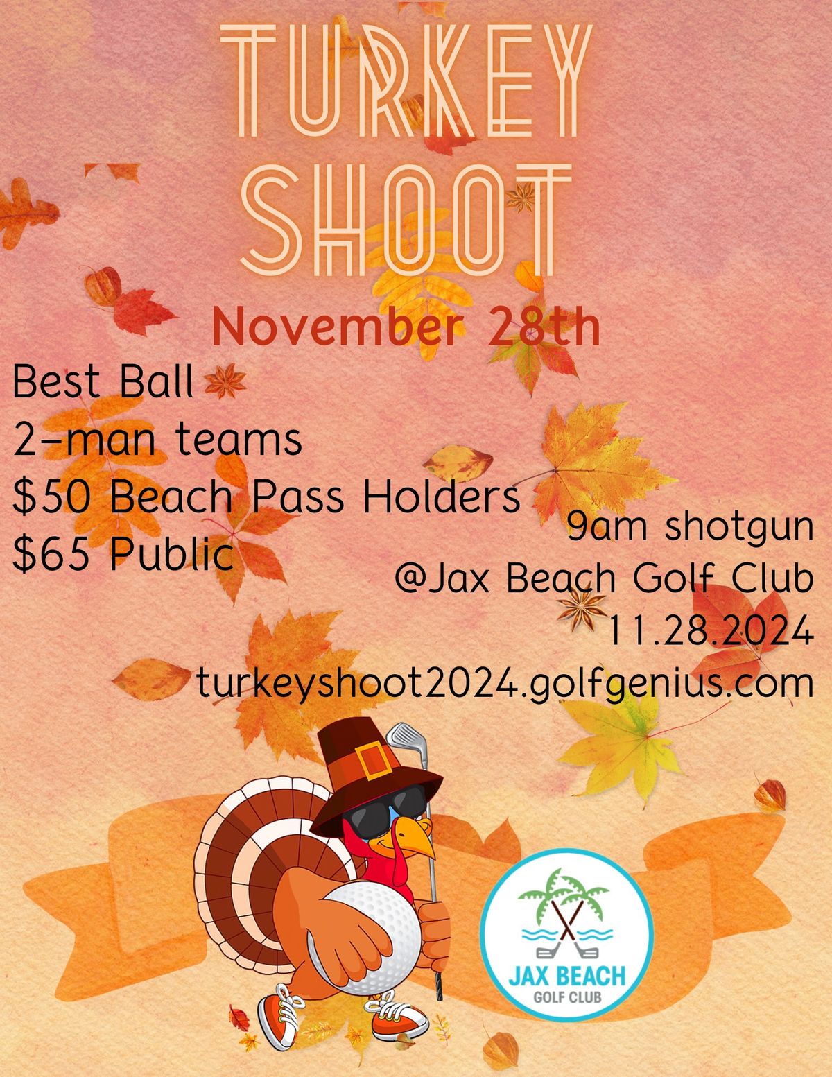 Turkey Shoot 2024 605 Penman Rd S, Jacksonville Beach, FL November