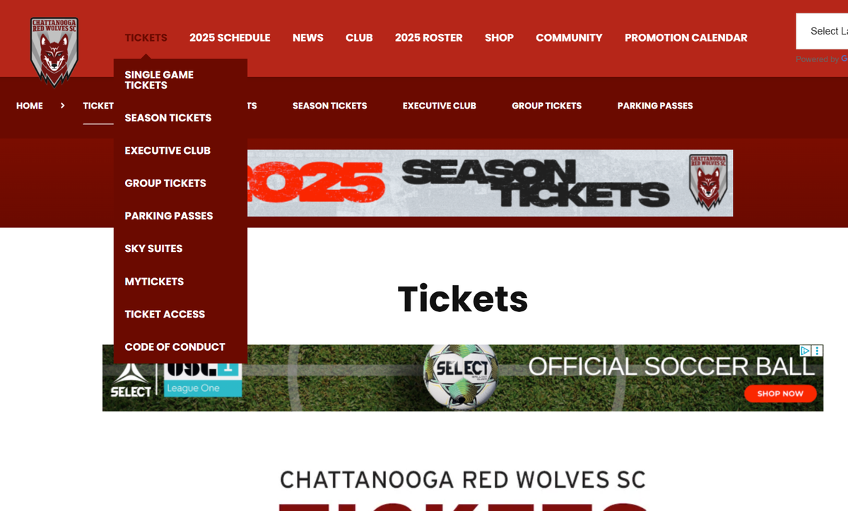 Chattanooga Red Wolves SC at Union Omaha