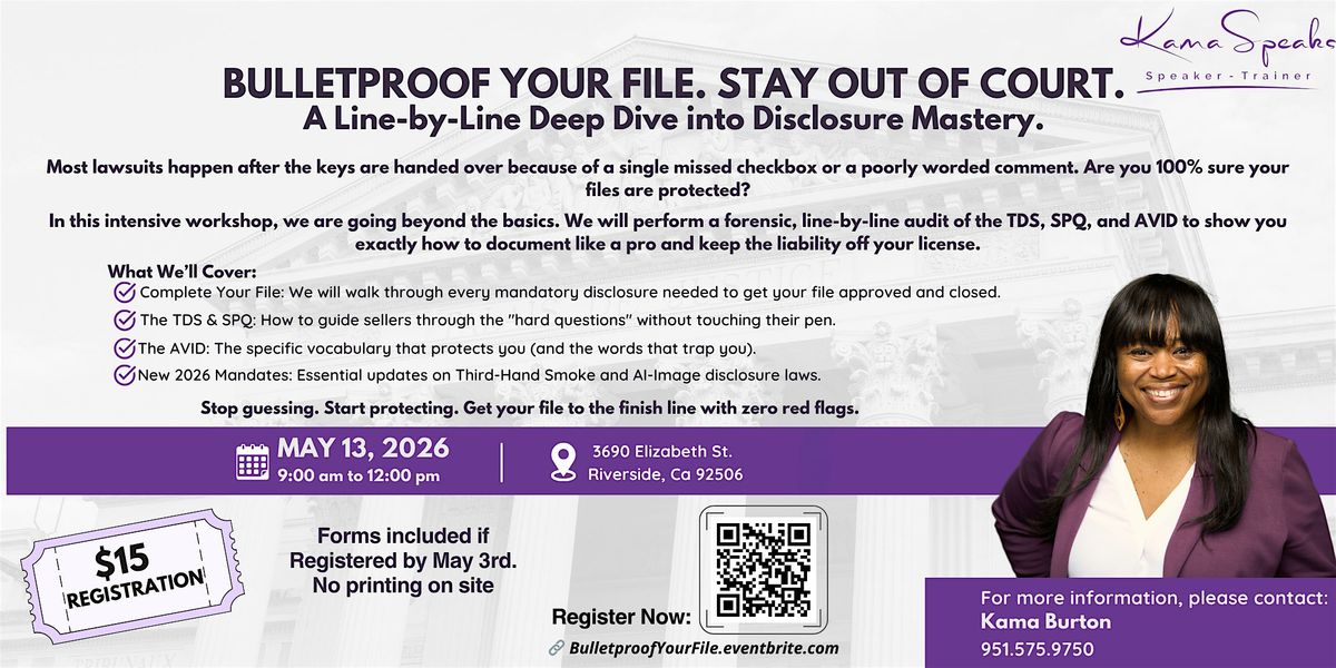 Bulletproof Your File. Stay Out of Court.