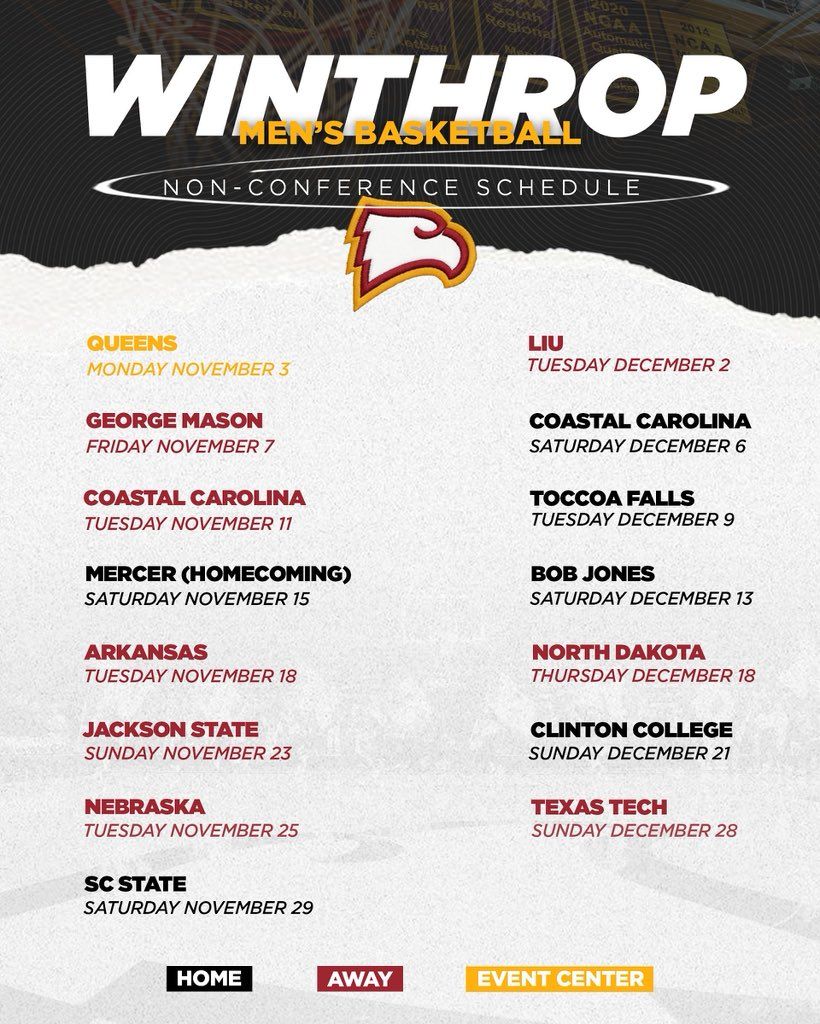 Mercer Bears at Winthrop Eagles Mens Basketball at Winthrop Coliseum