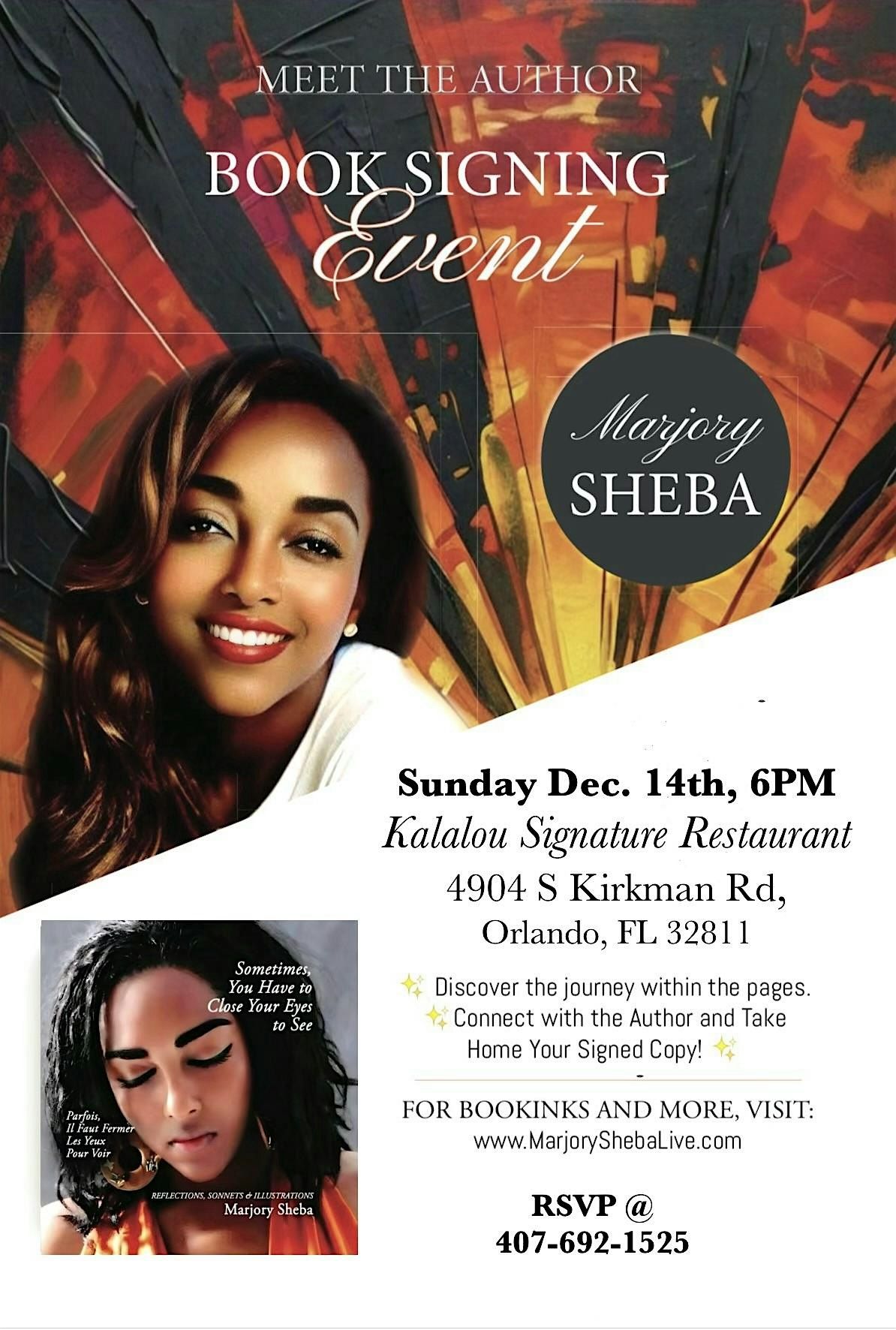 Marjory Sheba- 2025 Orlando Book Signing