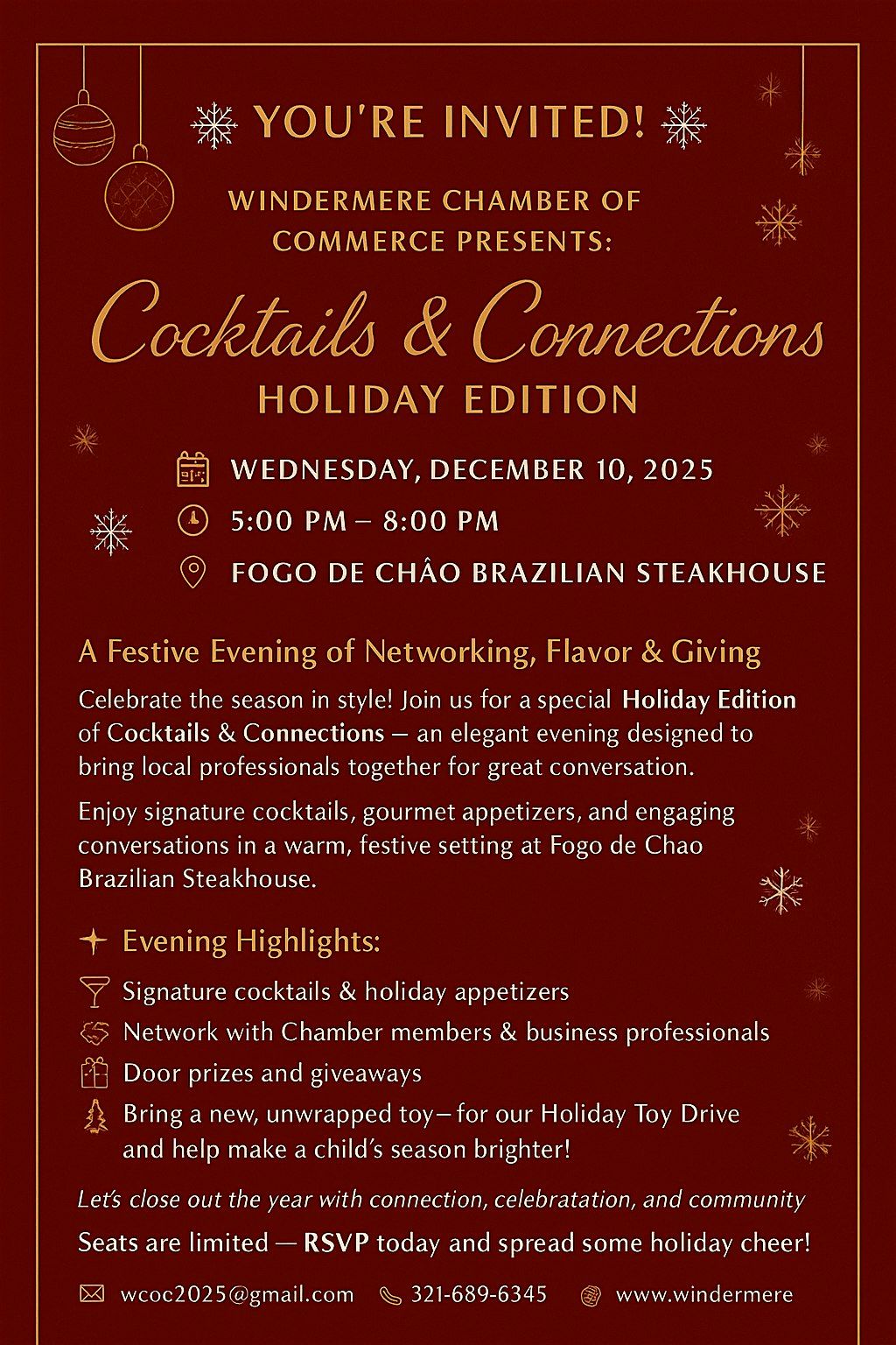 Windermere Coctails & Connection