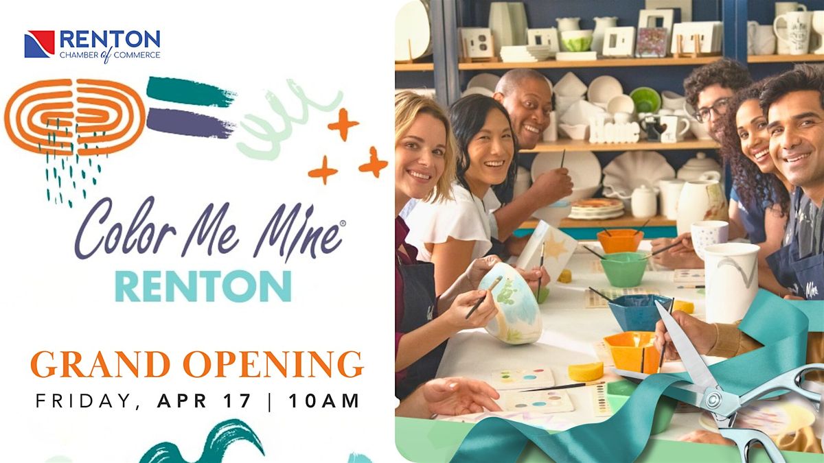 Color Me Renton Grand Opening & Ribbon Cutting | Color Me Mine, Renton Landing at Color ...