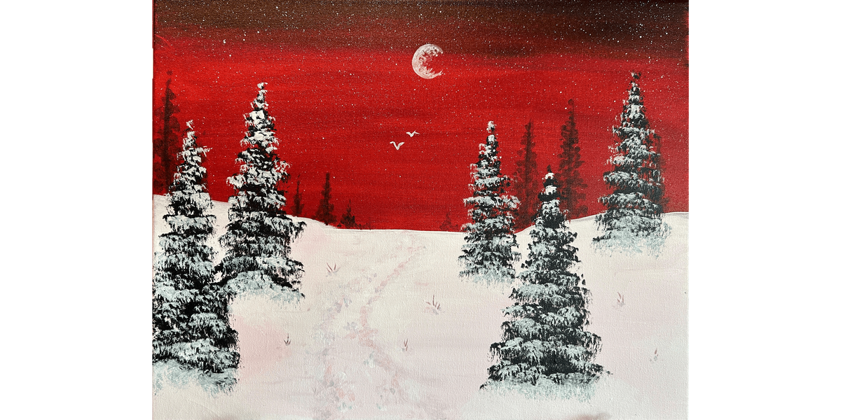Crimson Winter - Paint and Sip in Phoenix | Classpop!\u2122