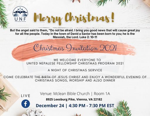 Mclean Bible Church Nepalese Christmas Village 2022 Christmas Celebration 2021 | Mclean Bible Church - Tysons, Vienna, Va |  December 24, 2021