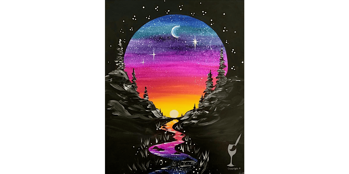 Sunset Sky With Rainbow - Paint and Sip in San Antonio | Classpop!\u2122
