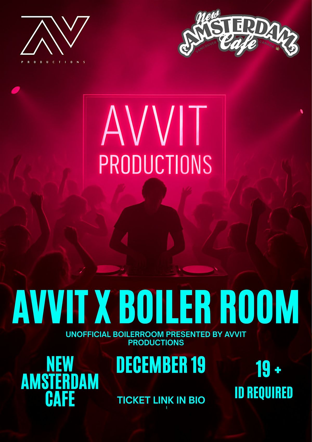 AVVIT @NEWAMSTERDAMCAFE - UNOFFICIAL BOILERROOM
