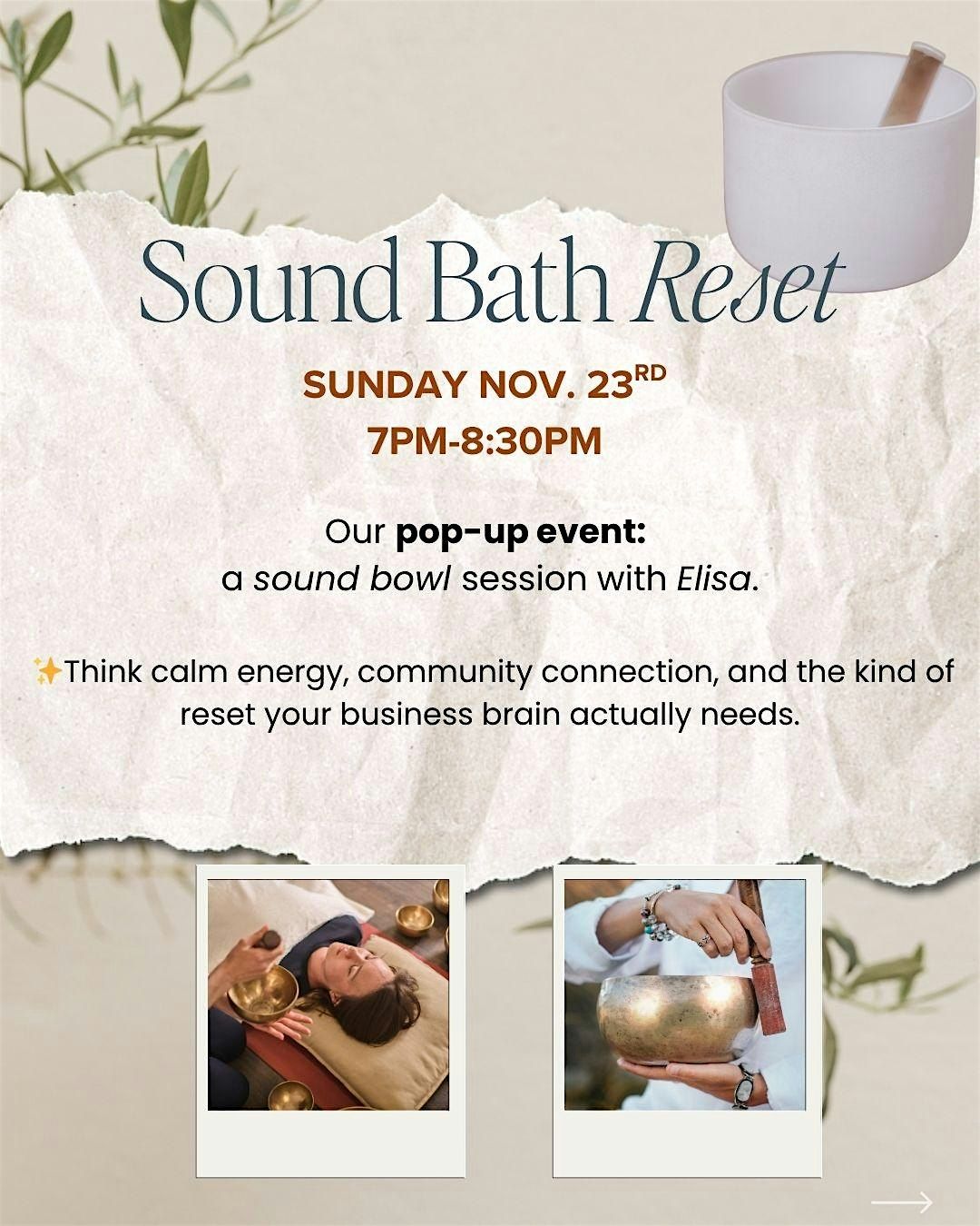 Sound Bath Reset