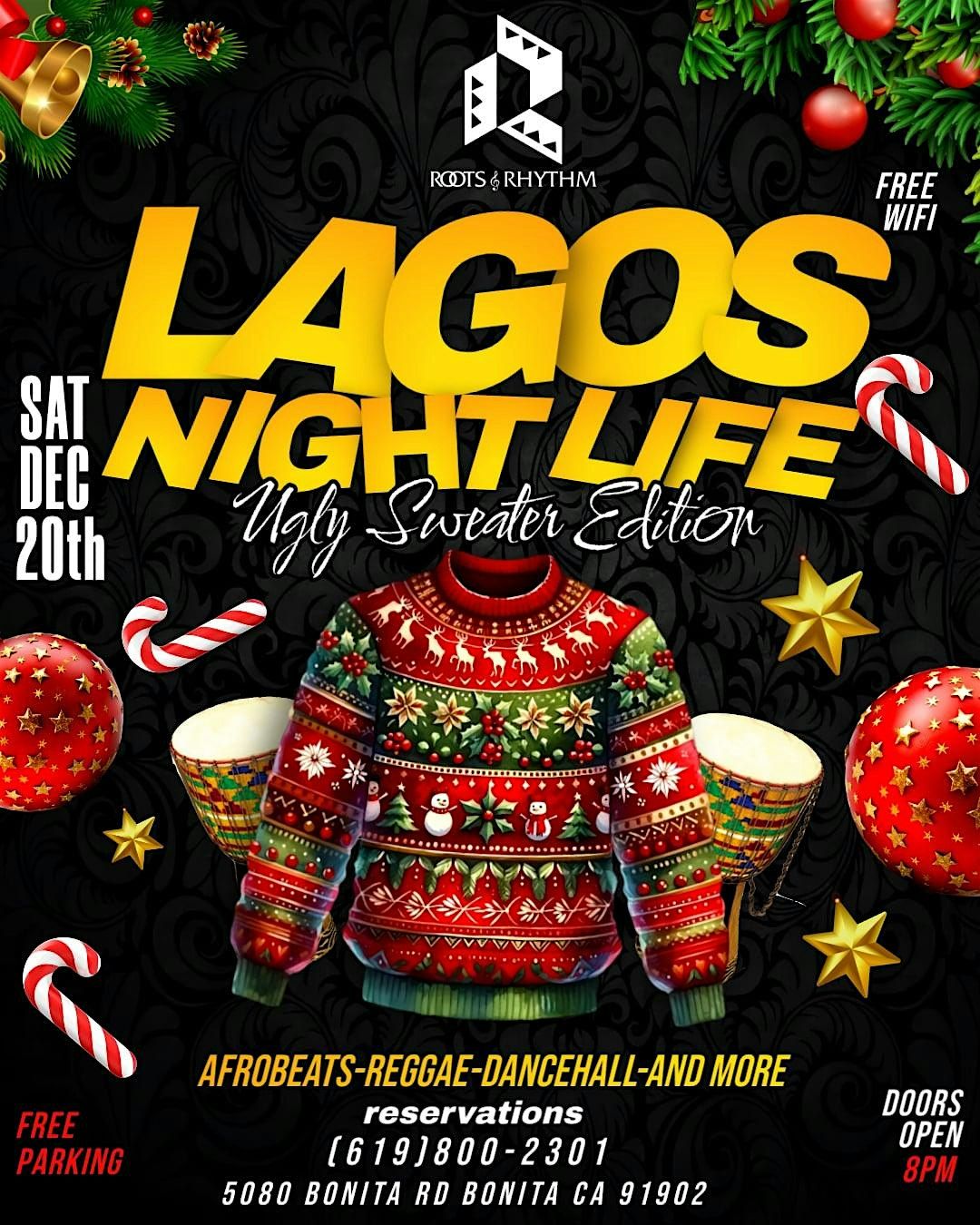 Lagos Nightlife - Ugly Sweater Edition \u2728