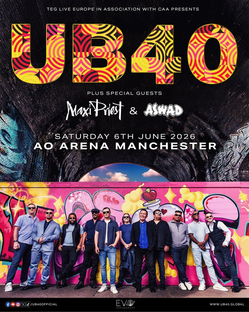 UB40 Manchester Tickets