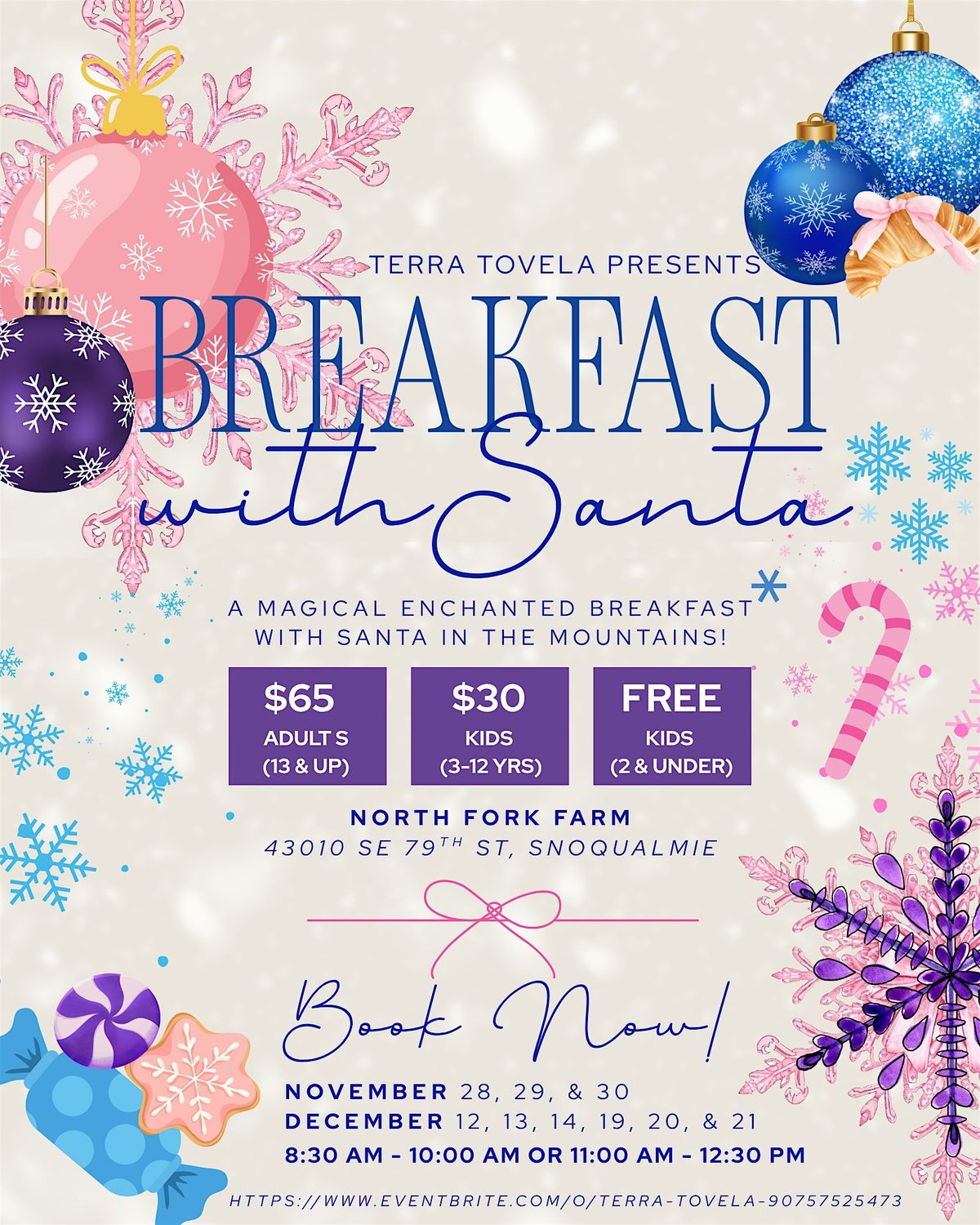 Magical Enchanted Breakfast with Santa in the Mountains