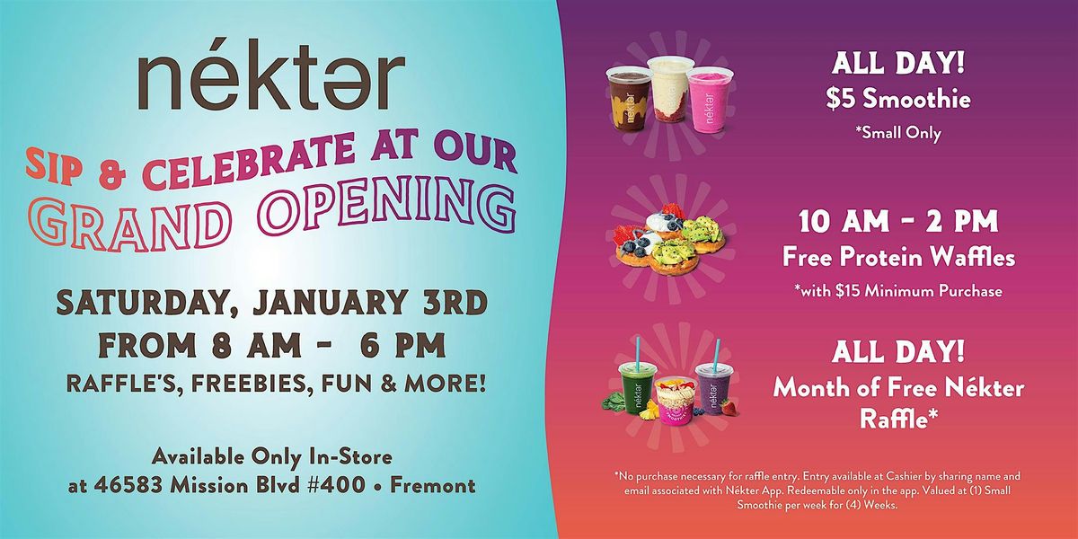 N\u00e9kter Grand Opening Celebration