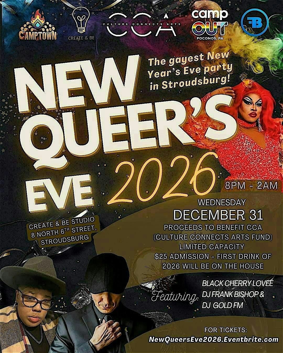NEW QUEER'S EVE - The Gayest New Year's Eve Party in Stroudsburg 2026