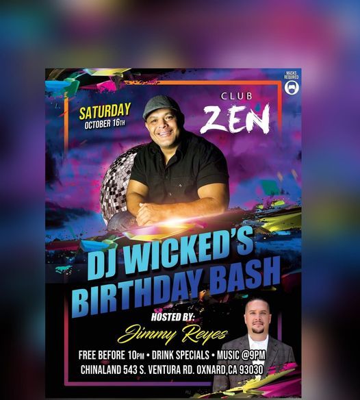 Dj Wicked Birthday Bash & Jimmy Reyes