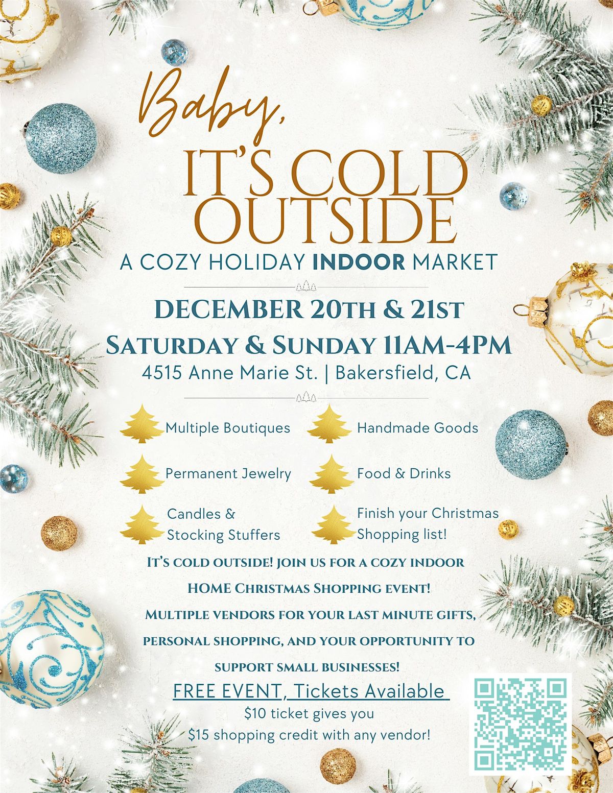 Baby, It\u2019s Cold Outside: A Cozy Holiday Indoor Market
